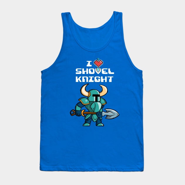 Shovel Knight Love Tank Top by LuisIPT